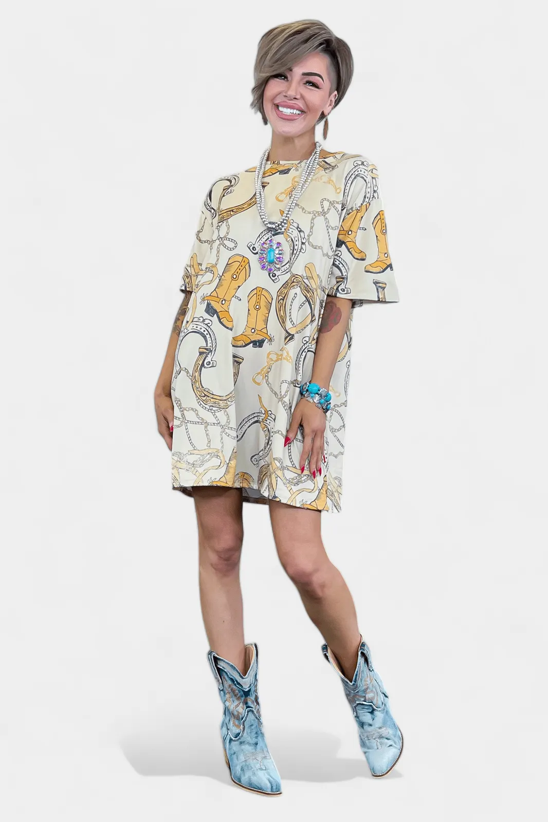 Western Jersey Dress sold by ZZs product image thumbnail 3