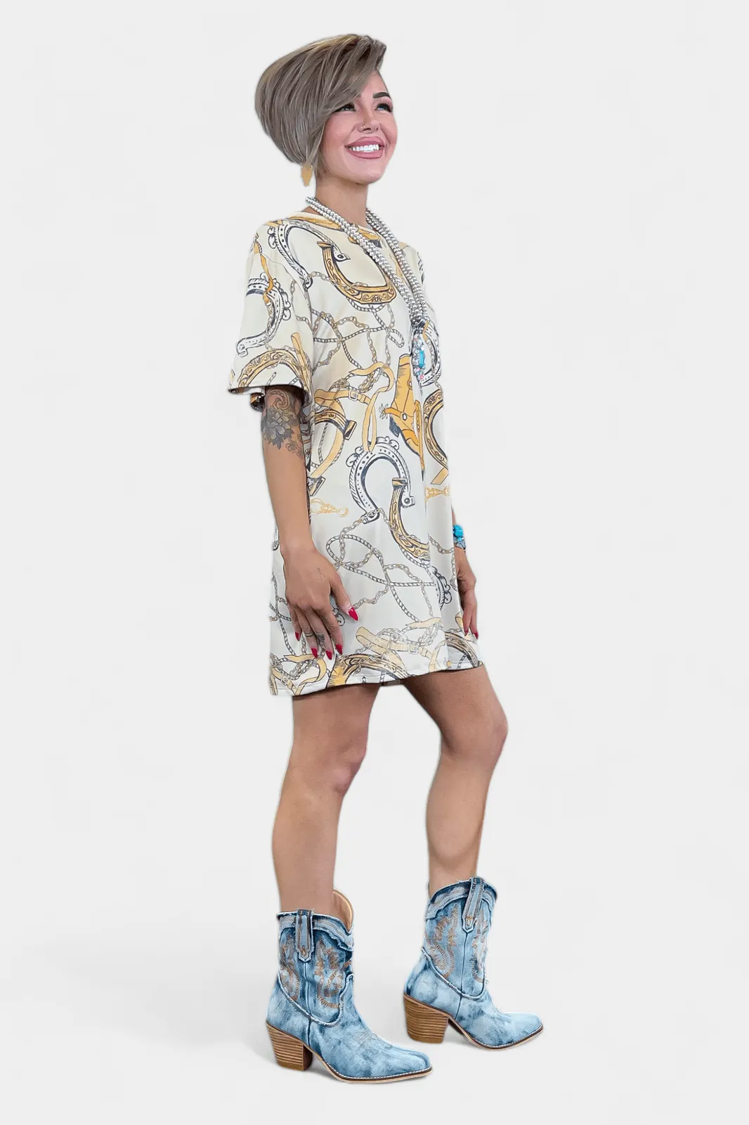 Western Jersey Dress sold by ZZs product image thumbnail 4