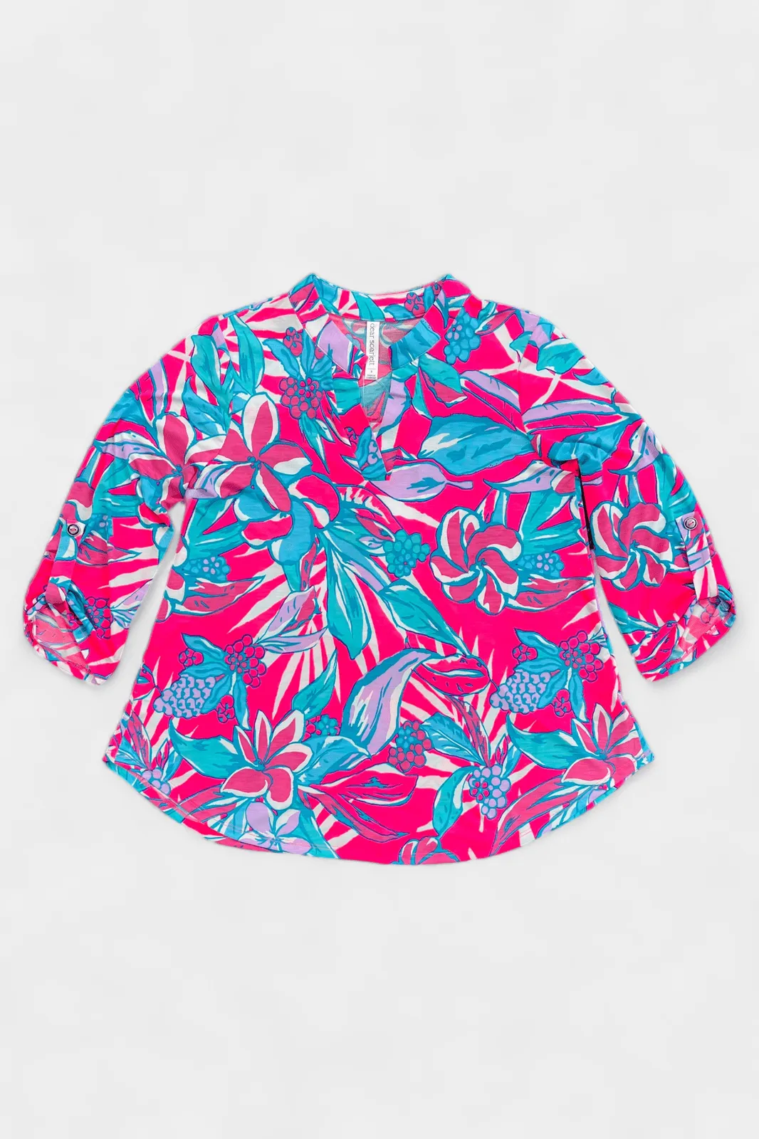 Hot Pink Floral Lizzy Top sold by ZZs product image thumbnail 2