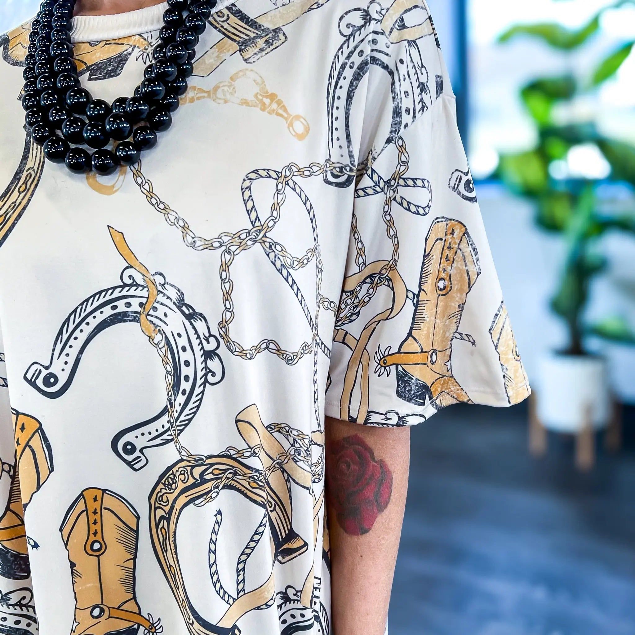 Western One Size Silky Jersey Dress sold by ZZs product image thumbnail 3