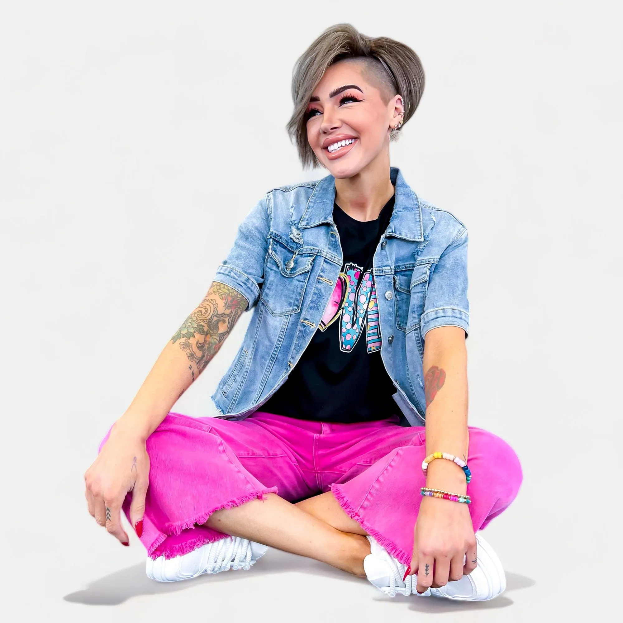 Short Sleeve Denim Jacket sold by ZZs product image thumbnail 2