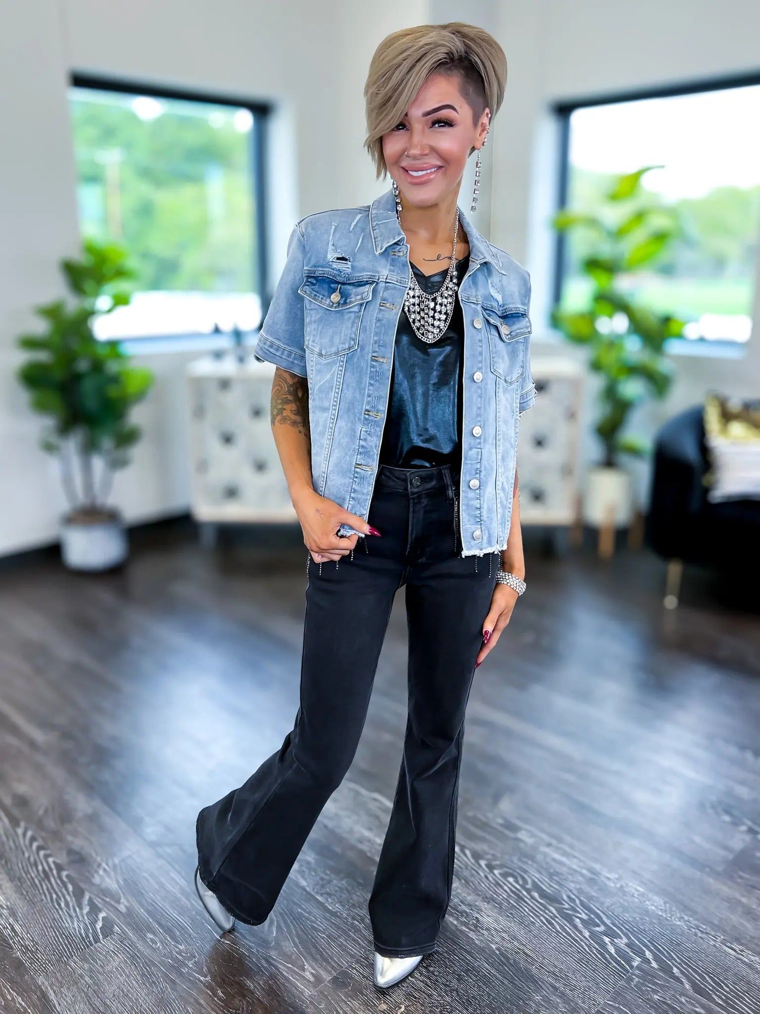 Denim Let's Escape Denim Jacket sold by ZZs product image thumbnail 4