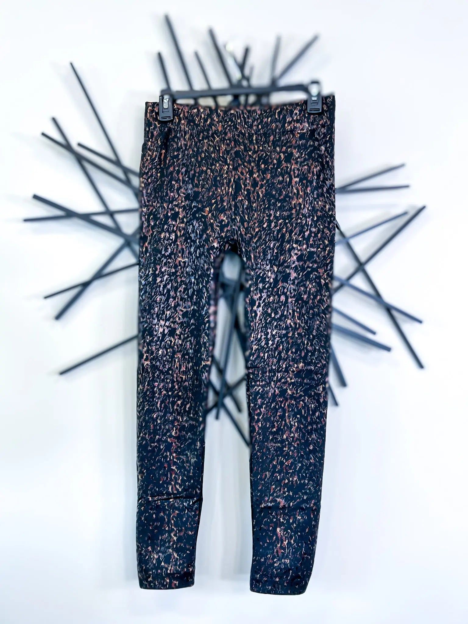 Metallic Cheetah Fleece Leggings sold by ZZs product image thumbnail 4