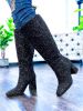 Yolo Boots | Black Glitter sold by ZZs