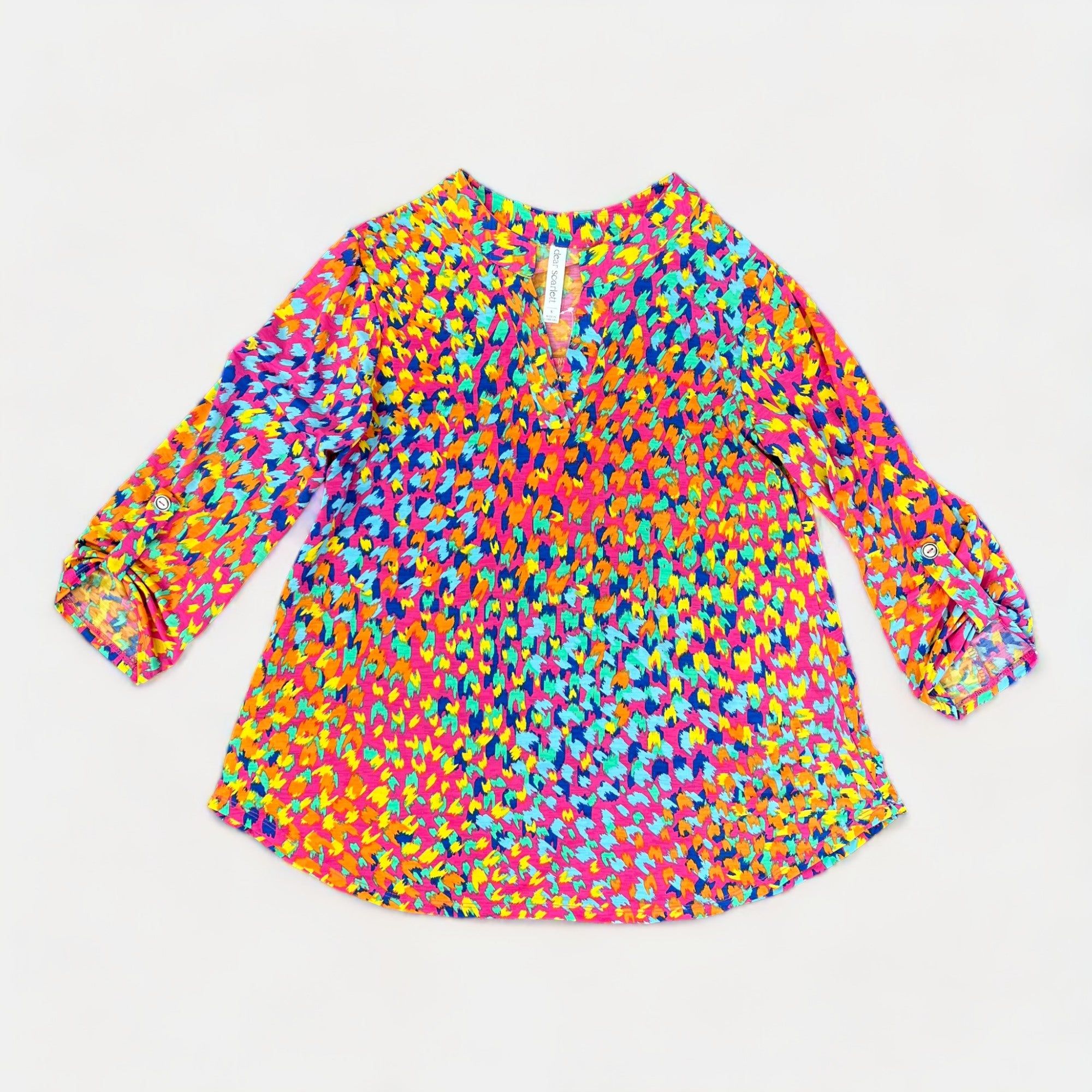 Magenta Multi Animal Lizzy Top sold by ZZs