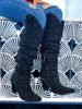 Black Diamante Sparkle Boots sold by ZZs