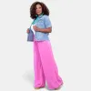 Pink Wide Leg Resort Pants sold by ZZs