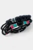 Black Mixed Bead Stretch Bracelet Set sold by ZZs