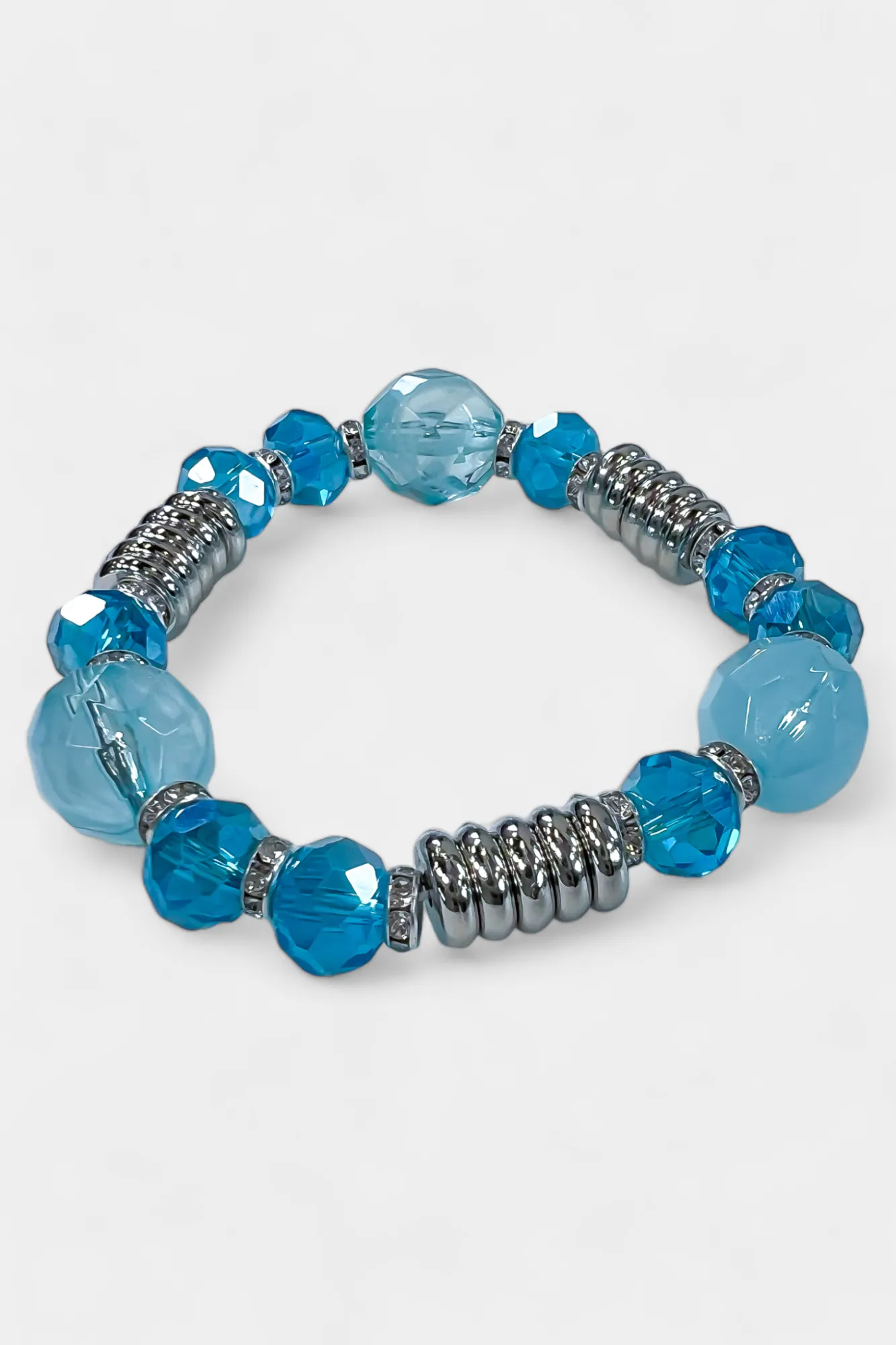 Blue Stone Stretch Bracelet sold by ZZs product image thumbnail 2