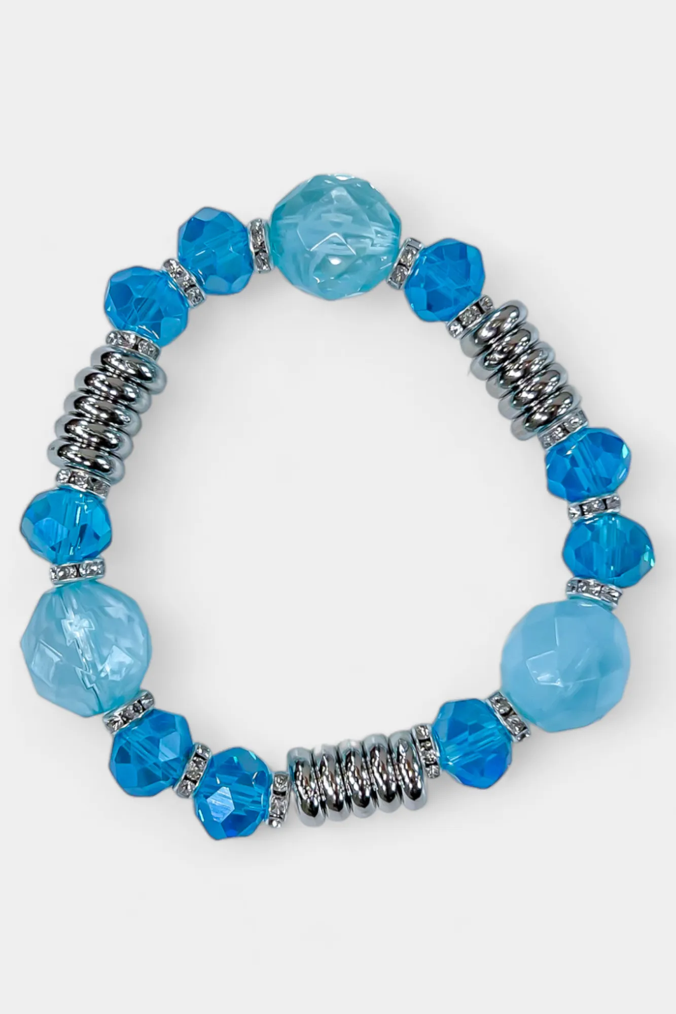 Blue Stone Stretch Bracelet sold by ZZs