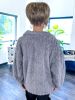 Grey Cable Fleece Fur Jacket sold by ZZs