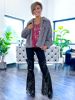 Grey Cable Fleece Fur Jacket sold by ZZs