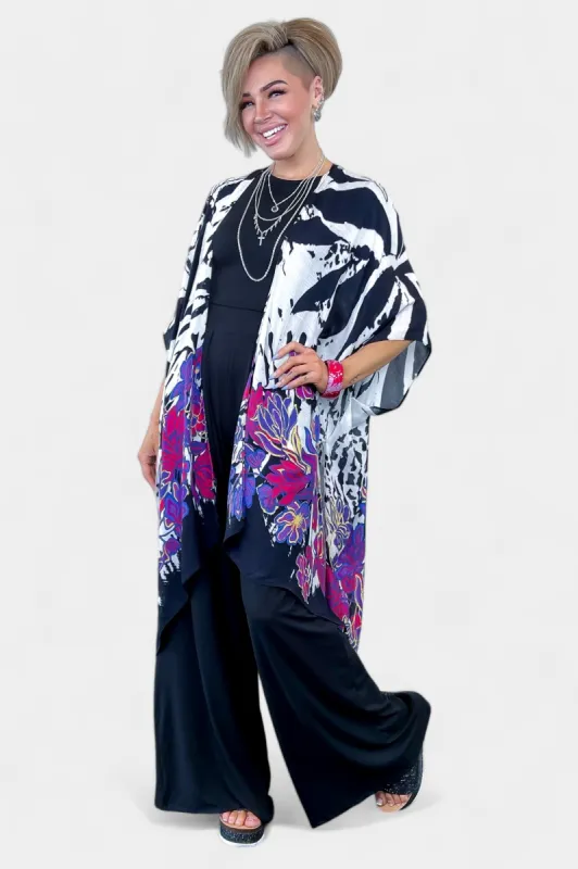 Zebra Flower Kimono sold by ZZs