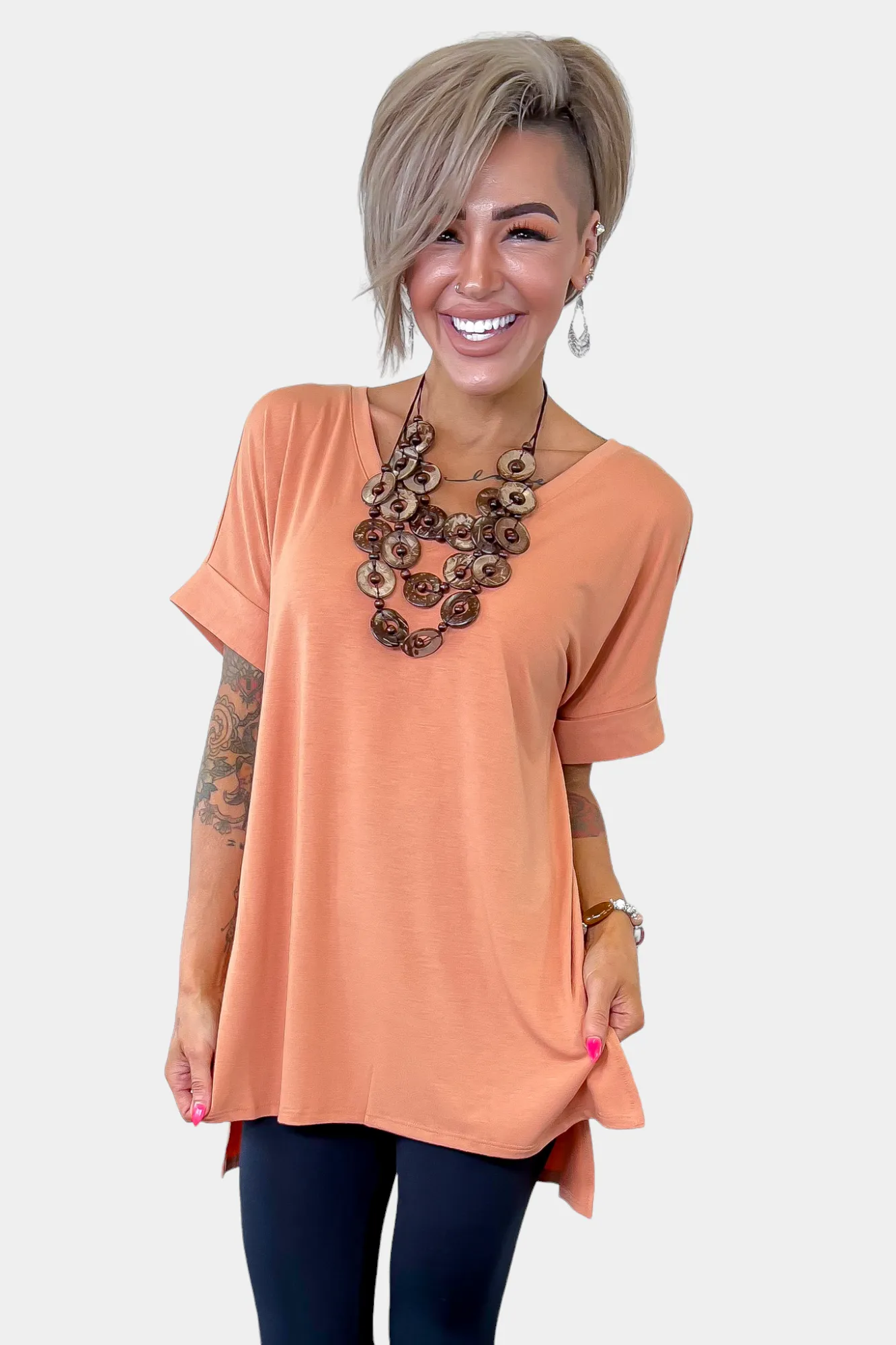 Short Sleeve High Low Top sold by ZZs product image thumbnail 2