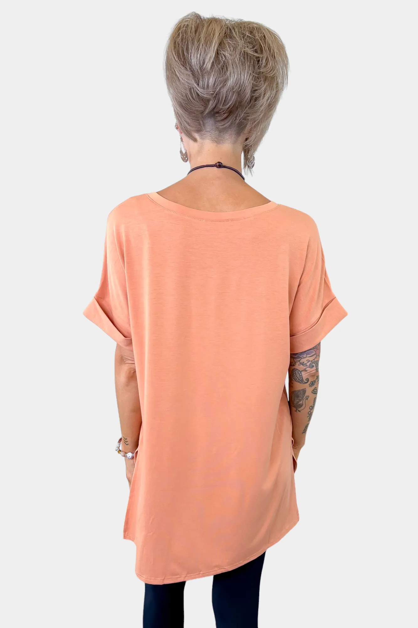 Short Sleeve High Low Top sold by ZZs product image thumbnail 4