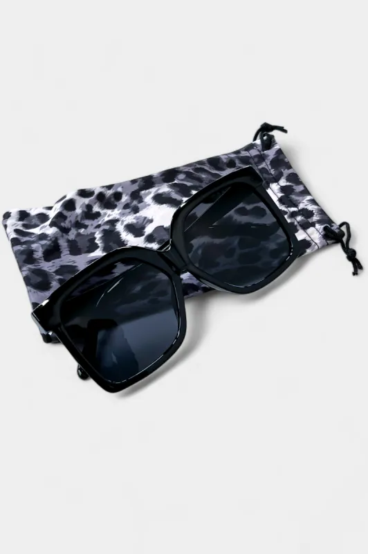 Black Oversized Square Sunglasses sold by ZZs
