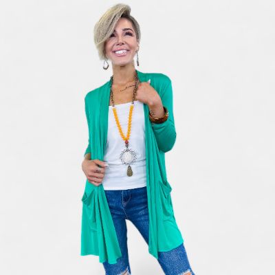 Basic Cardigan | Green [NO RETURNS] sold by ZZs