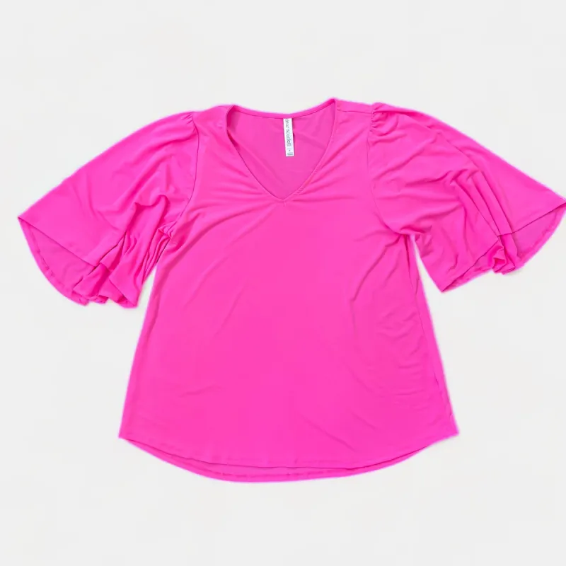 Neon Pink Cali Top sold by ZZs