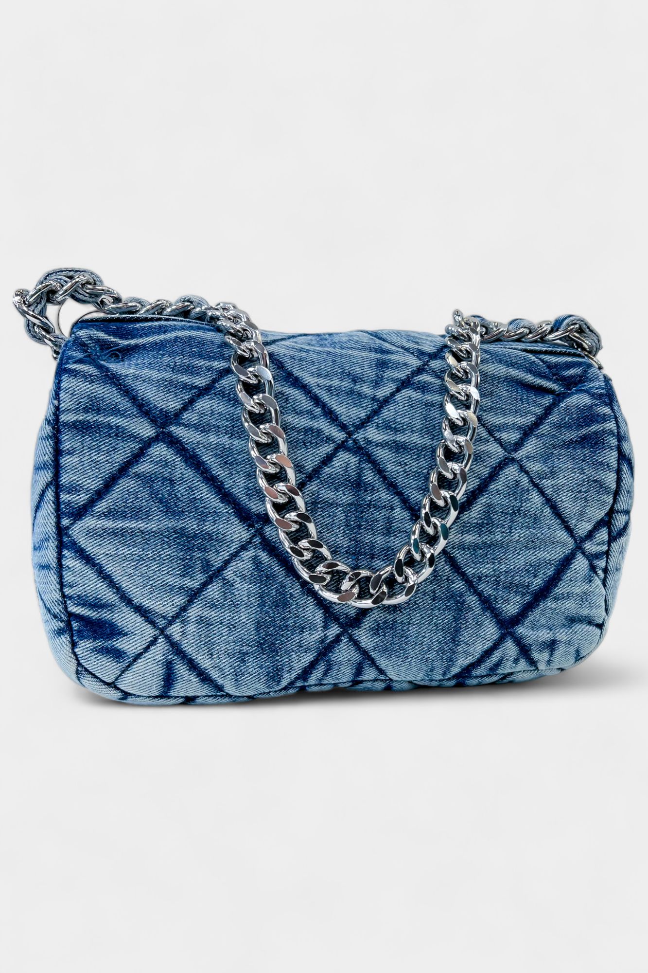 Blue Denim Chunky Chain Bag sold by ZZs product image thumbnail 4