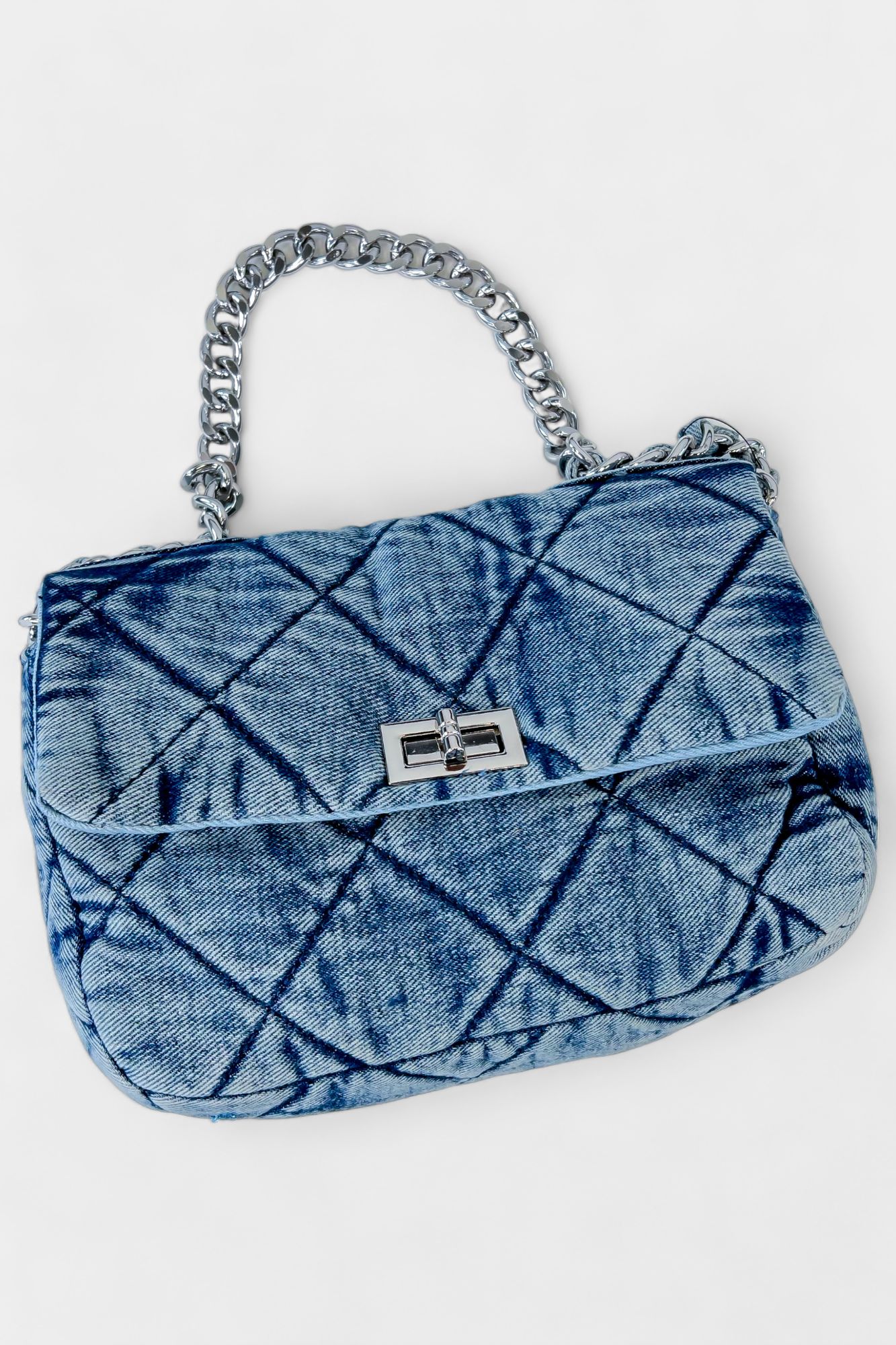 Blue Denim Chunky Chain Bag sold by ZZs product image thumbnail 3