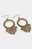 Gold Accent Bar Circle Earrings sold by ZZs