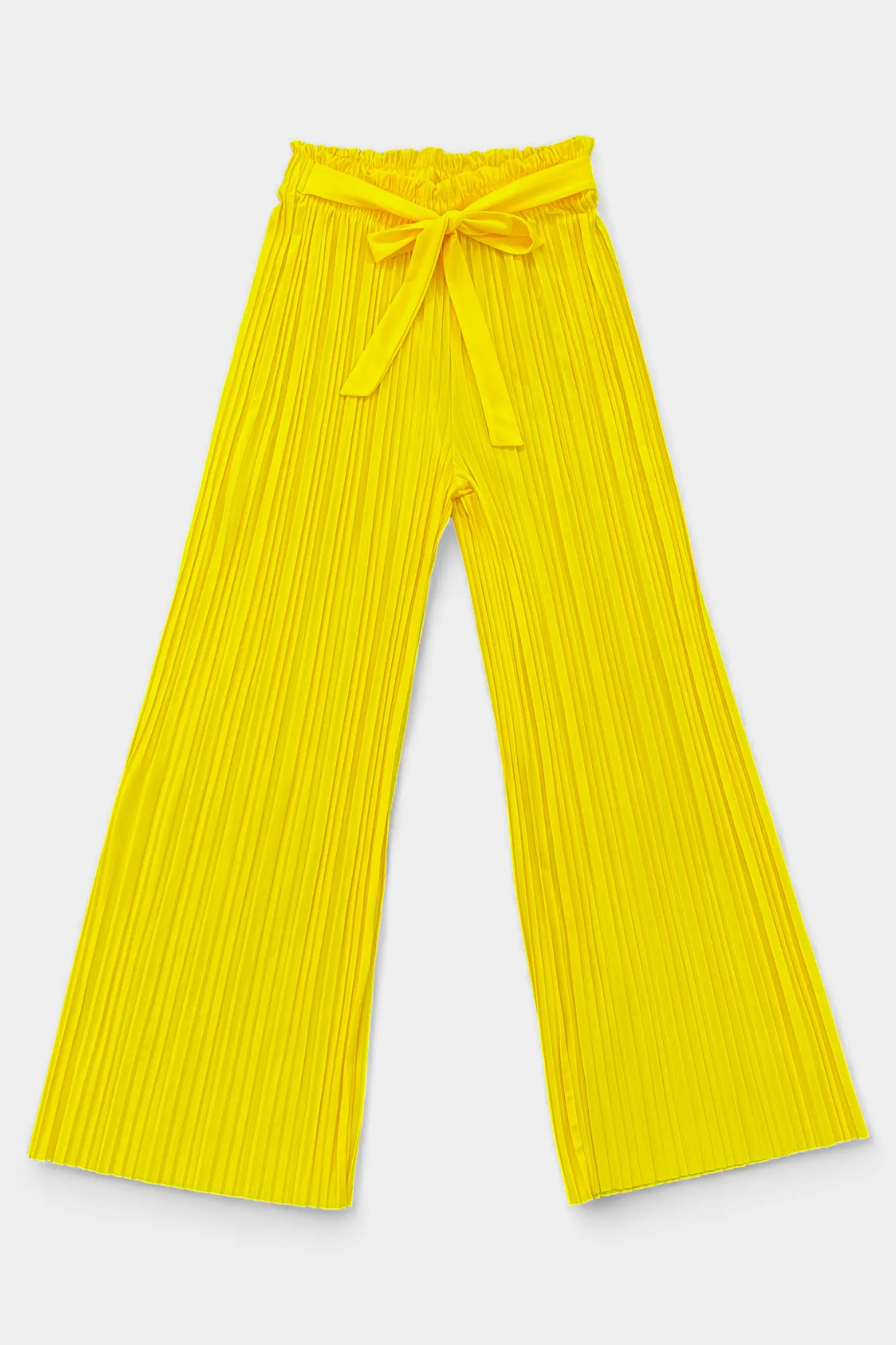Yellow Pleated Wide Leg Pants sold by ZZs product image thumbnail 2