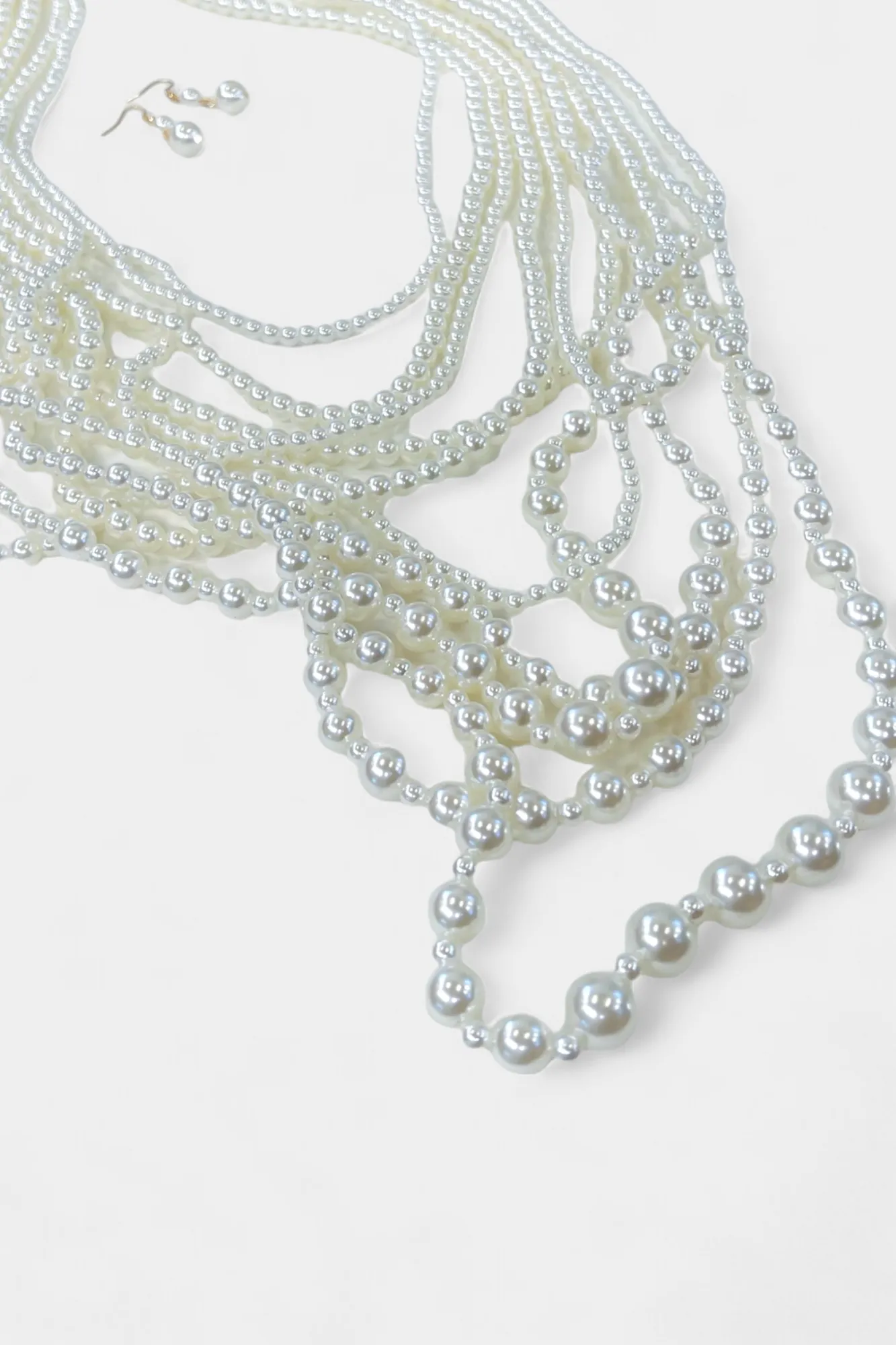 Pearl Multi Layered Long Necklace sold by ZZs product image thumbnail 5