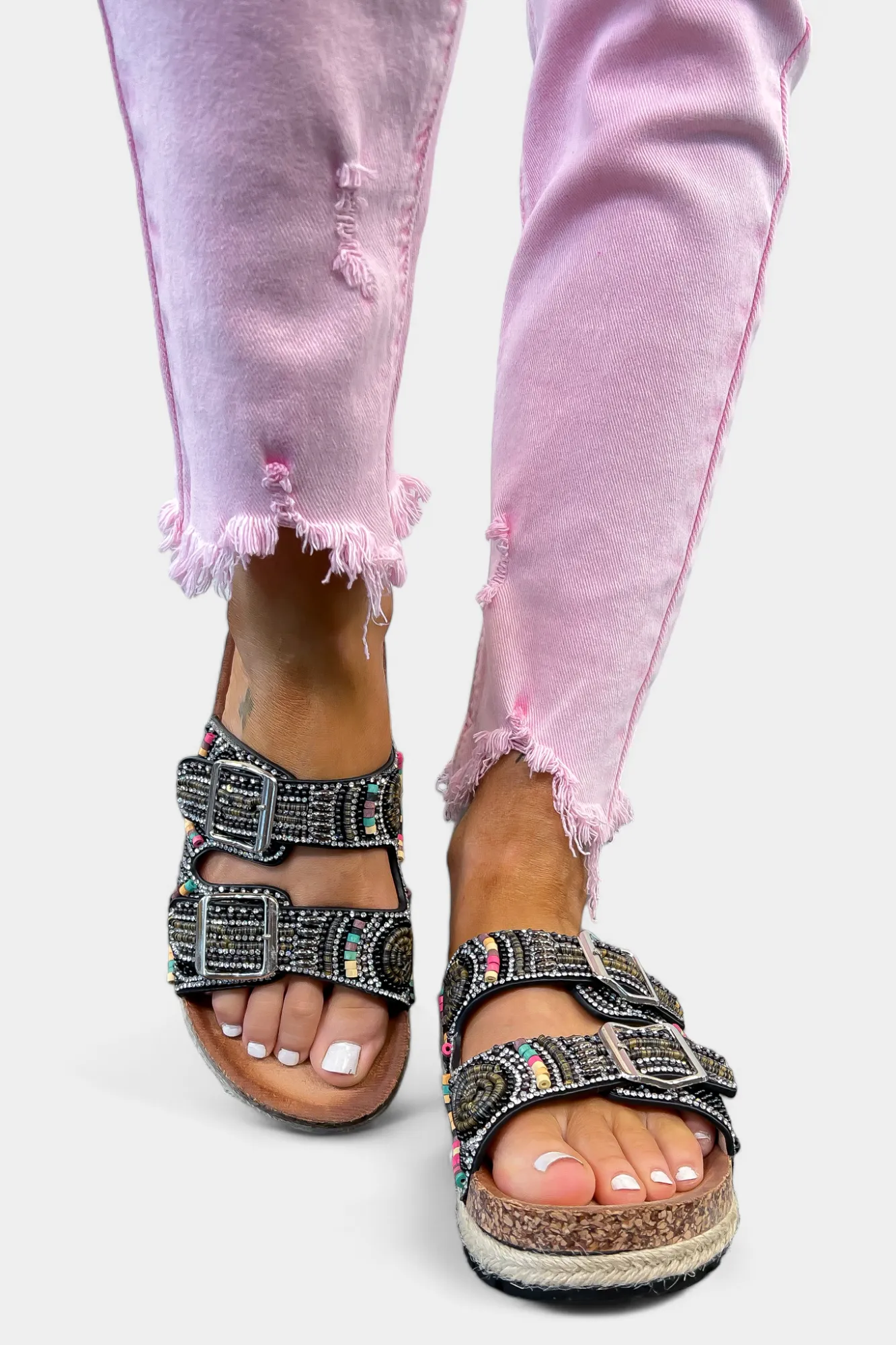 Beaded Slip On Sandals sold by ZZs product image thumbnail 4