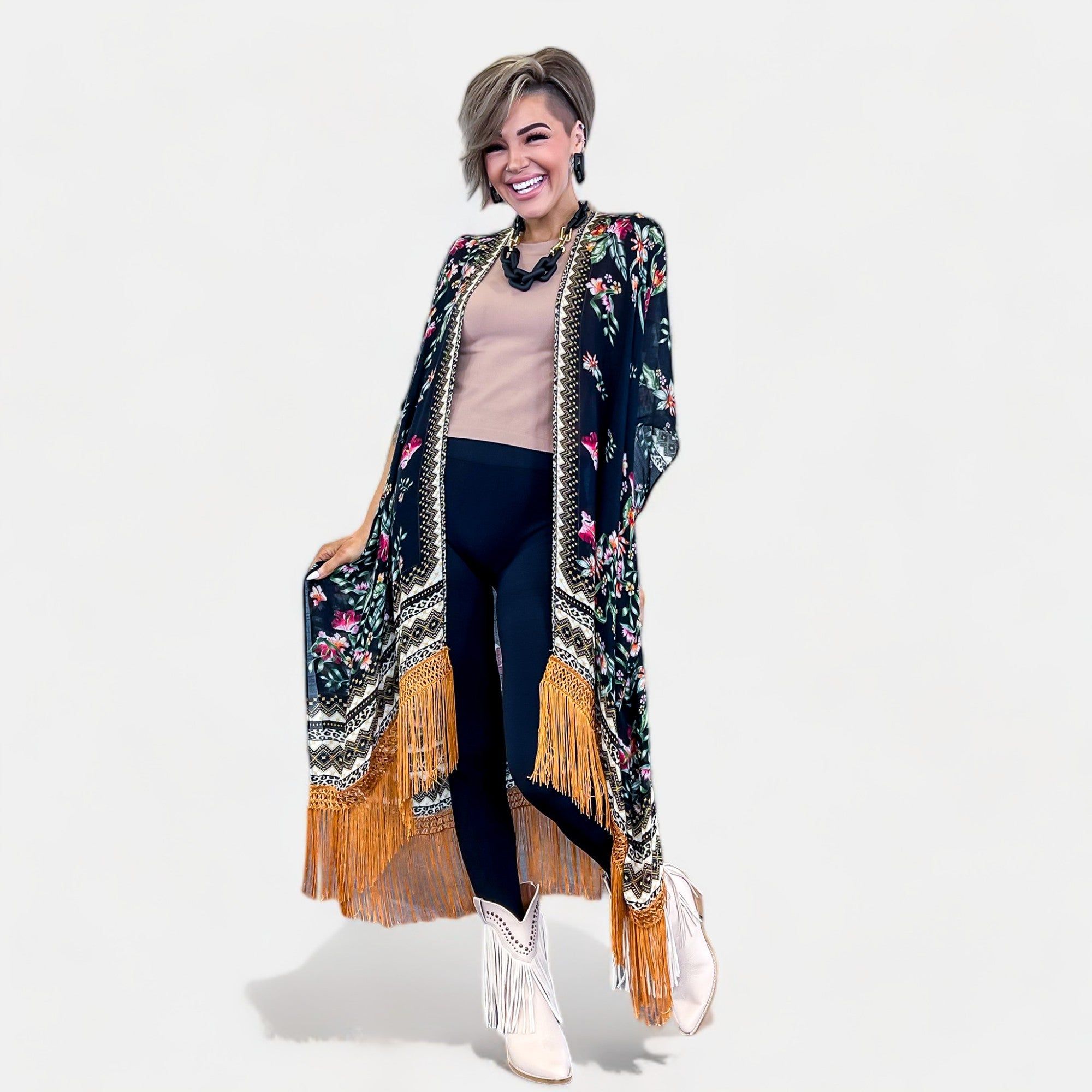 Gallia Floral Kimono sold by ZZs product image thumbnail 2