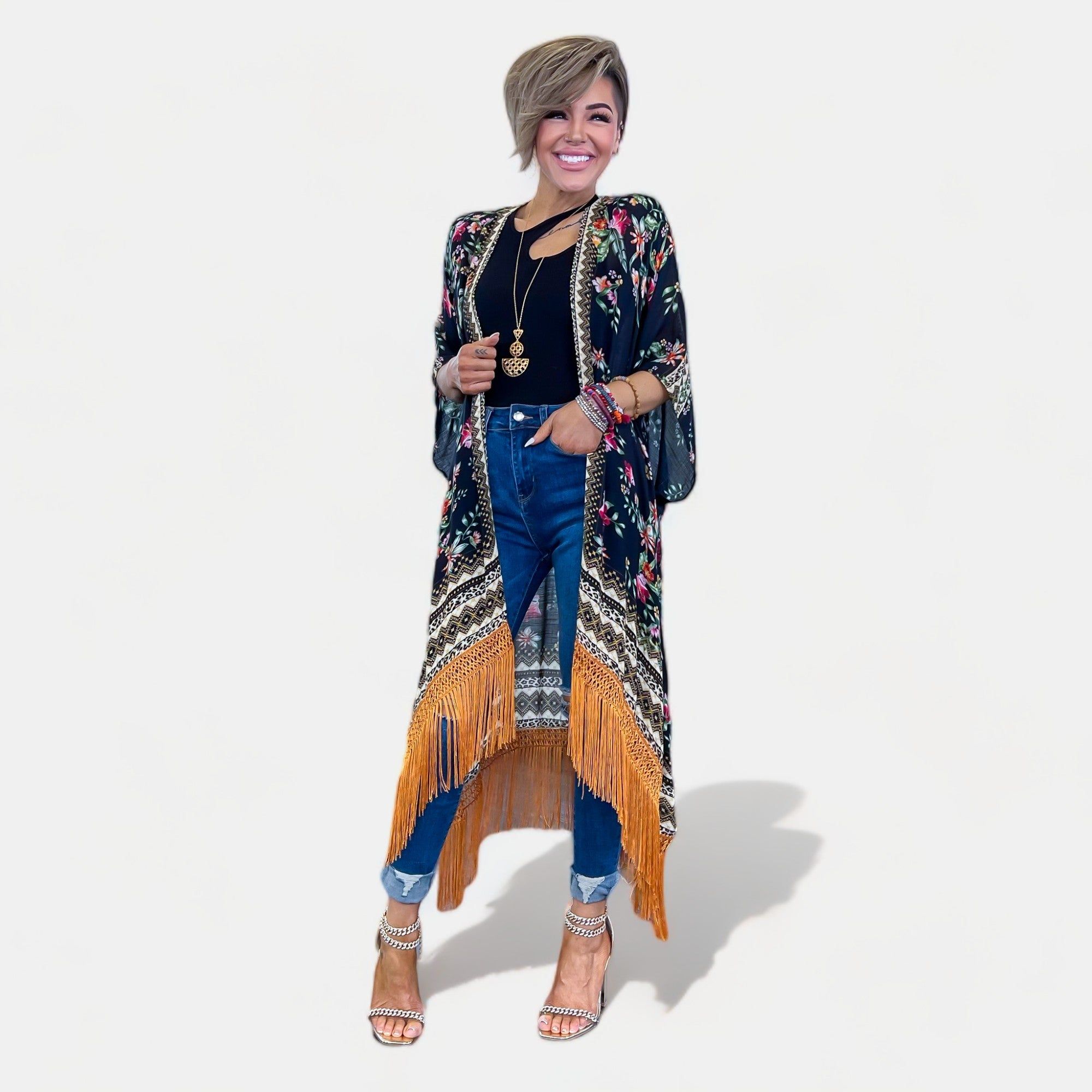 Gallia Floral Kimono sold by ZZs product image thumbnail 3