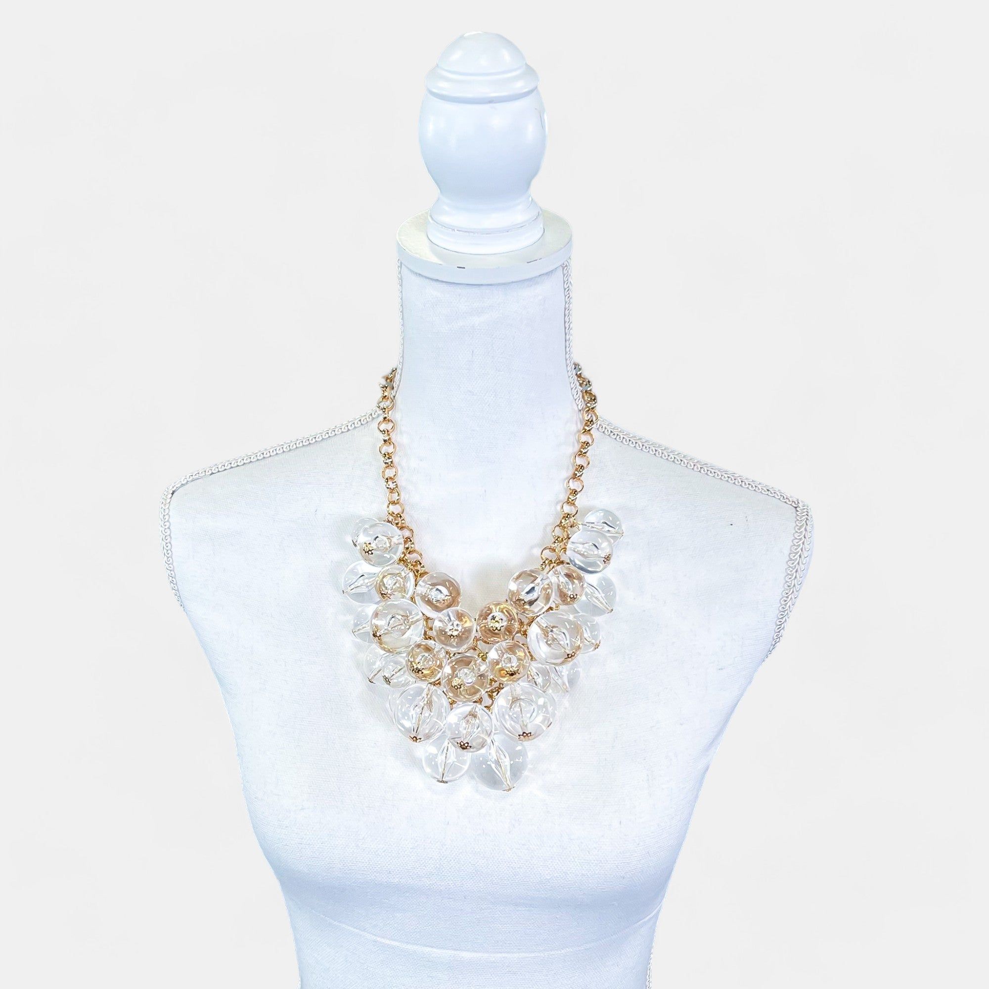 Clear Chunky Bead Necklace sold by ZZs product image thumbnail 3
