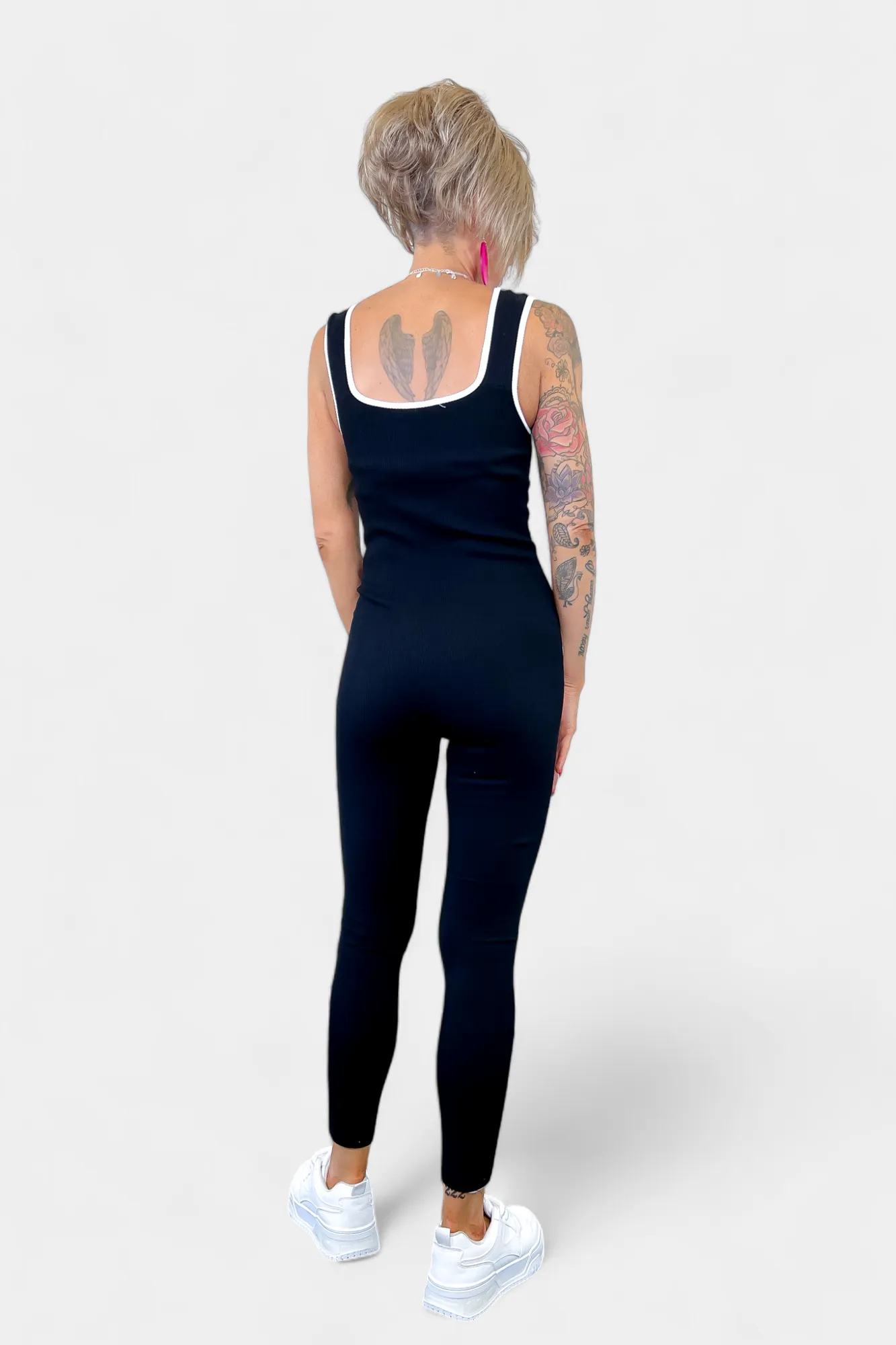 Ribbed Contrast Jumpsuit sold by ZZs product image thumbnail 4