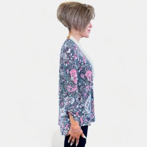 Grey Paisley Lizzy Top sold by ZZs