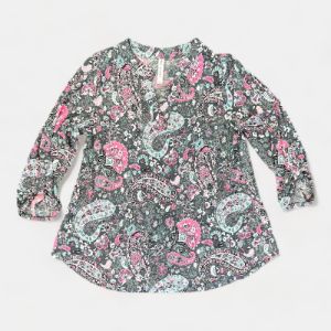 Grey Paisley Lizzy Top sold by ZZs