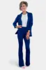 Navy High Waisted Flare Pants [NO RETURNS] sold by ZZs