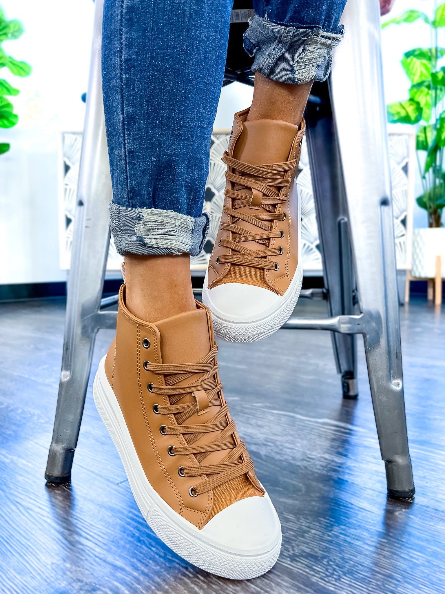 Tan High Top Sneakers sold by ZZs product image thumbnail 10