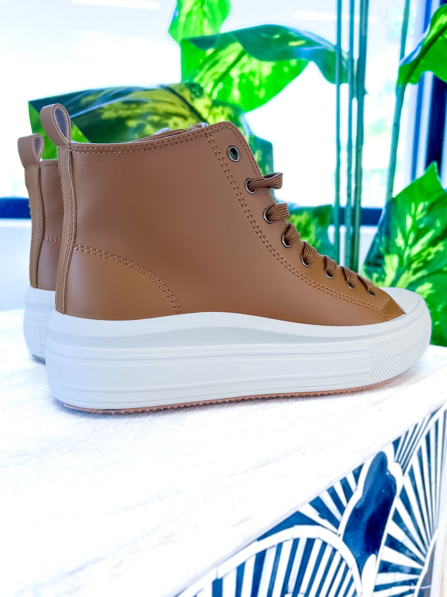 Tan High Top Sneakers sold by ZZs product image thumbnail 6