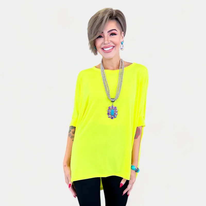 Neon Yellow Essential Top [NO RETURNS] sold by ZZs