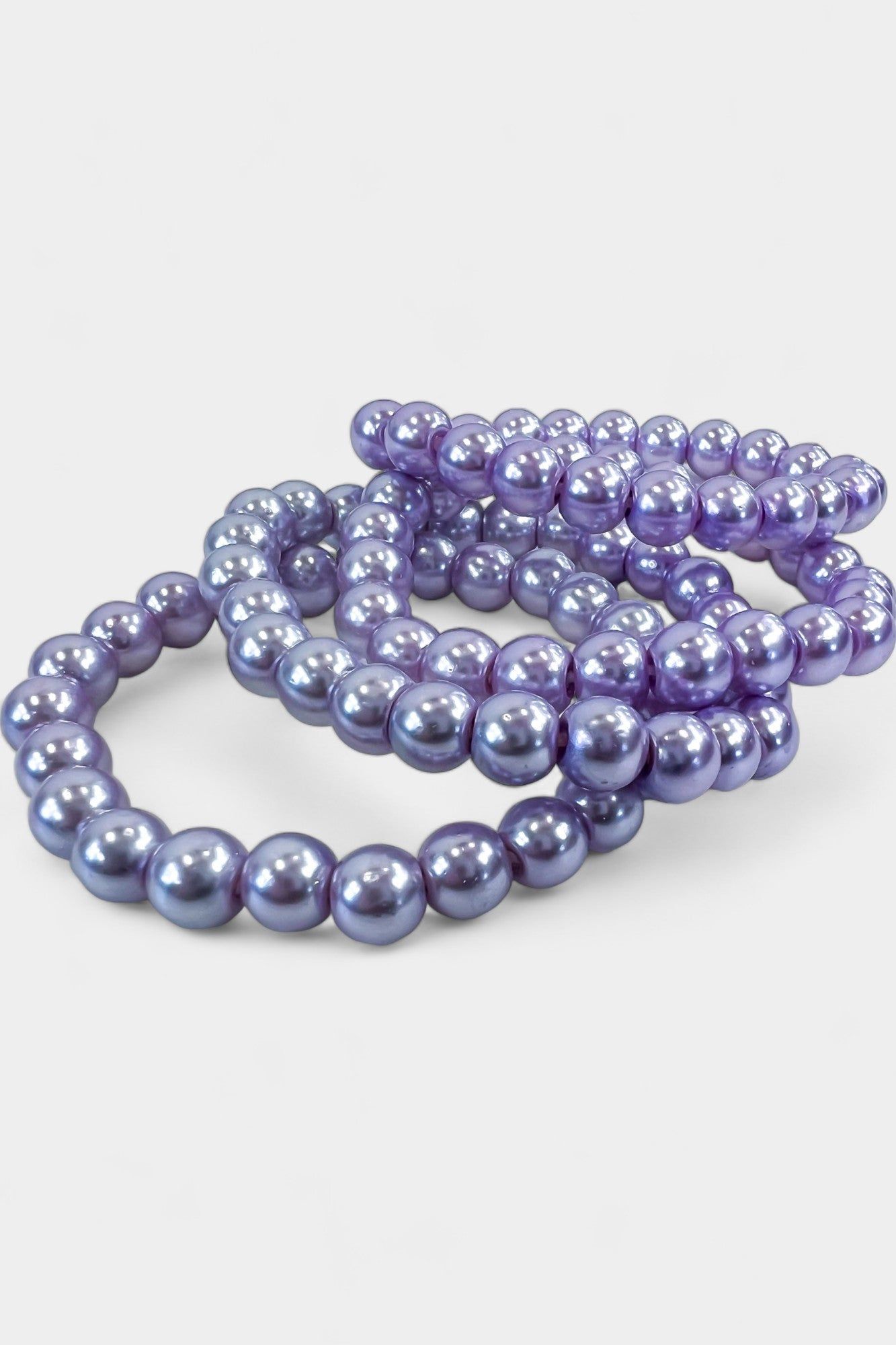 Lavender Pearl Stretch Bracelets sold by ZZs product image thumbnail 4