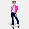 Pink Short Sleeve Denim Jacket [NO RETURNS] sold by ZZs