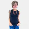 Black Smooth Layering Tank sold by ZZs