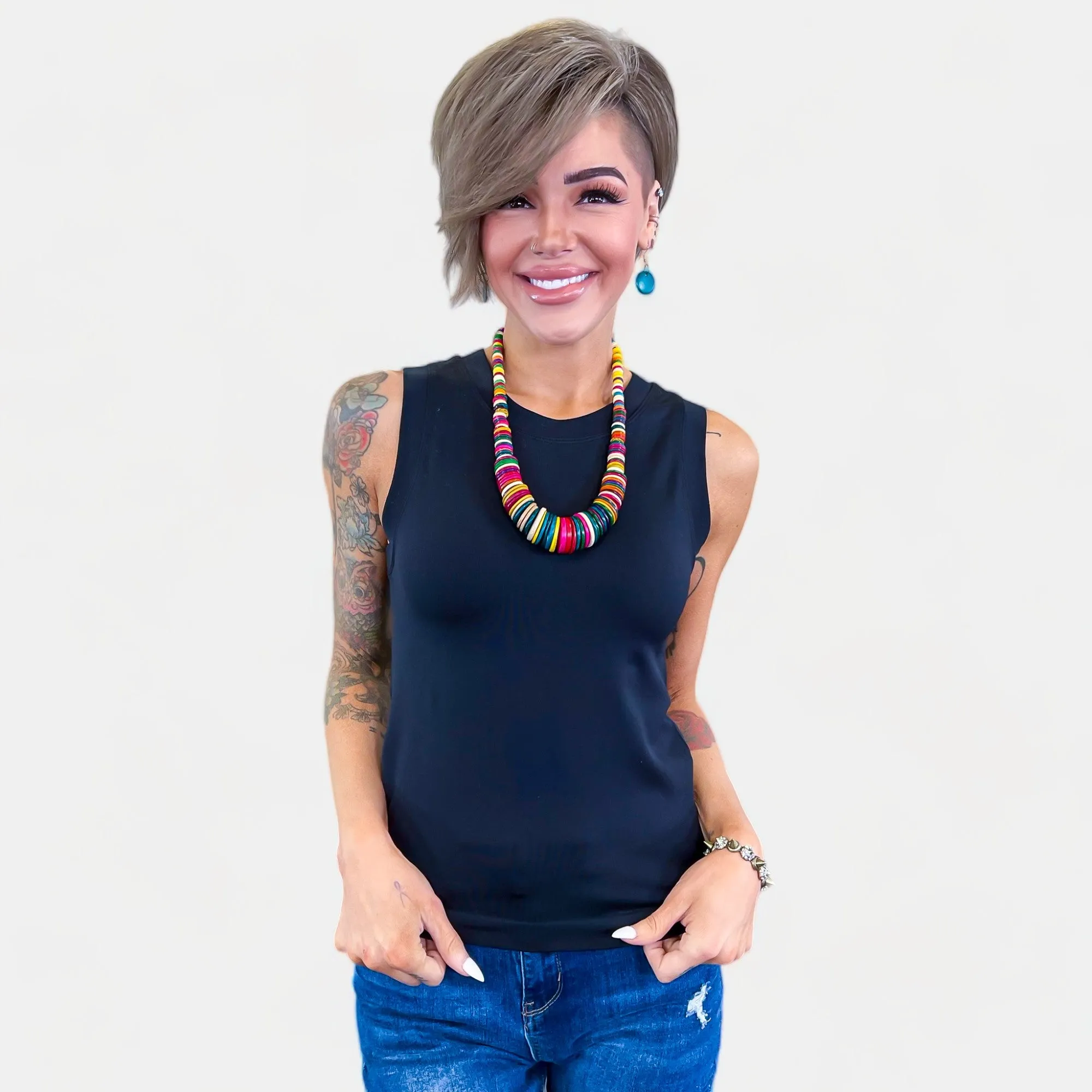 Black Smooth Layering Tank sold by ZZs product image thumbnail 3