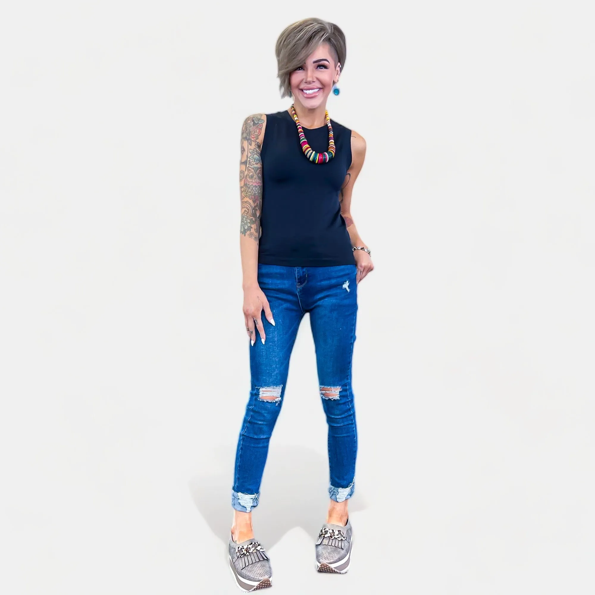 Black Smooth Layering Tank sold by ZZs product image thumbnail 4