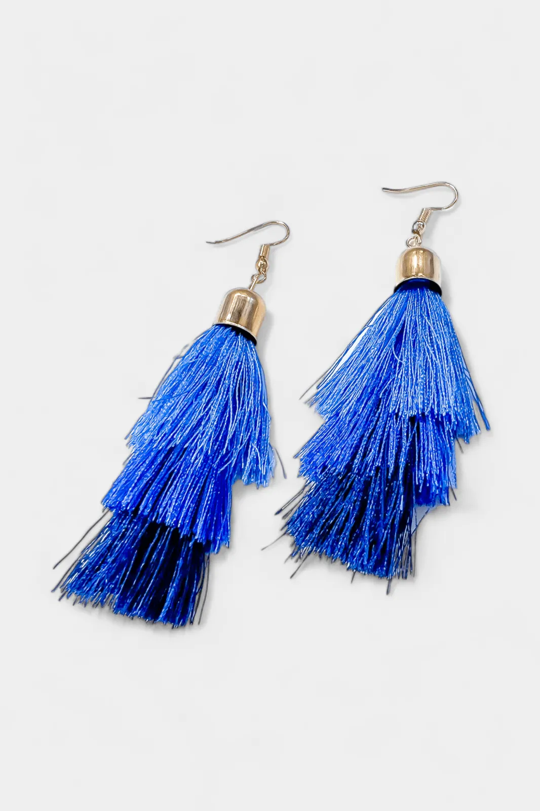 Blue Tassel Dangle Earrings sold by ZZs product image thumbnail 2