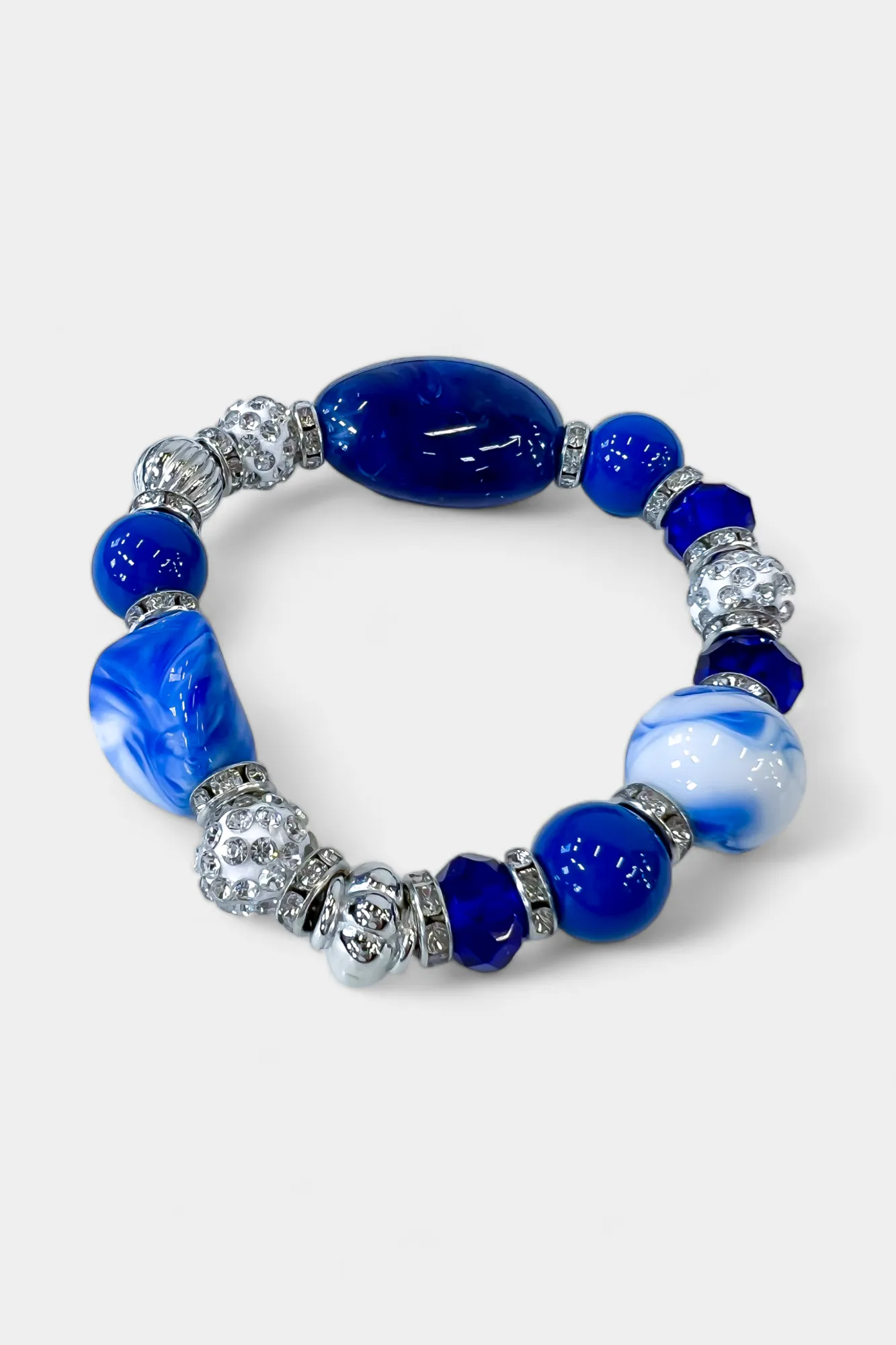 Blue Beaded Stretch Bracelet sold by ZZs product image thumbnail 3