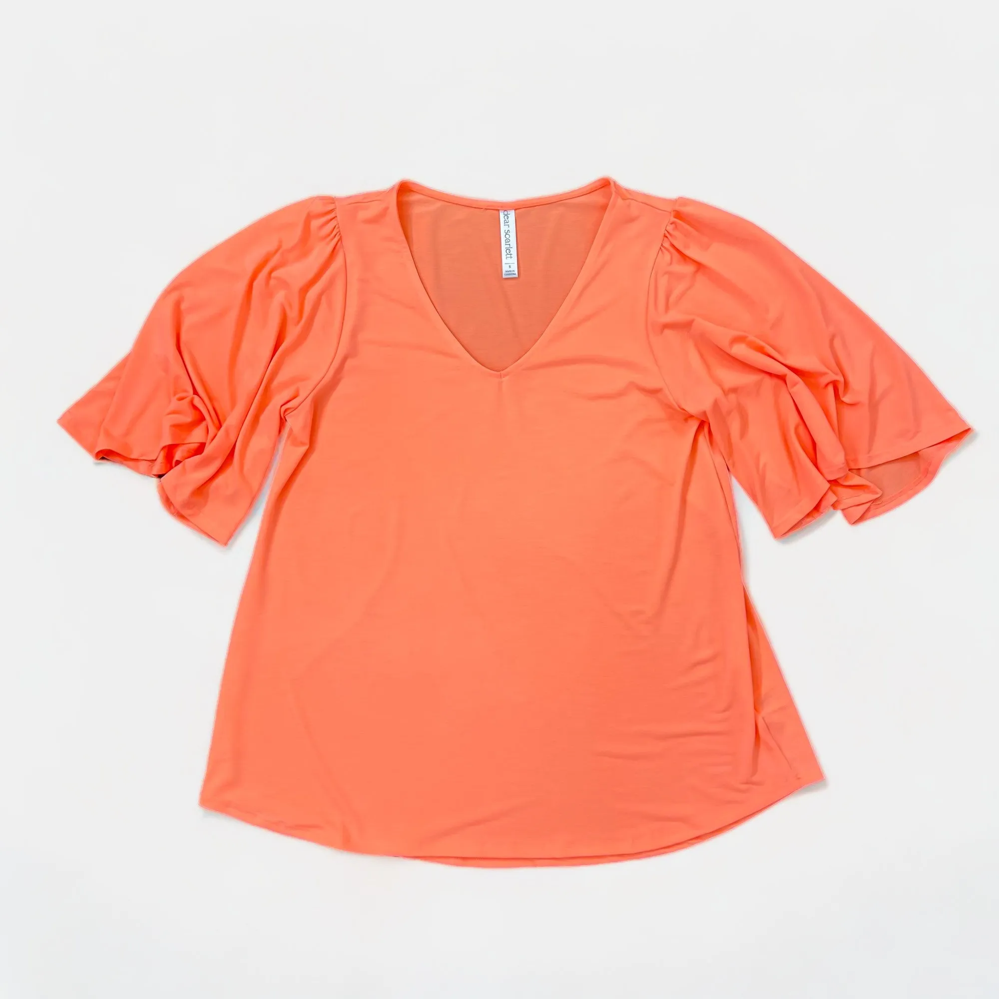 Neon Orange Cali Top sold by ZZs