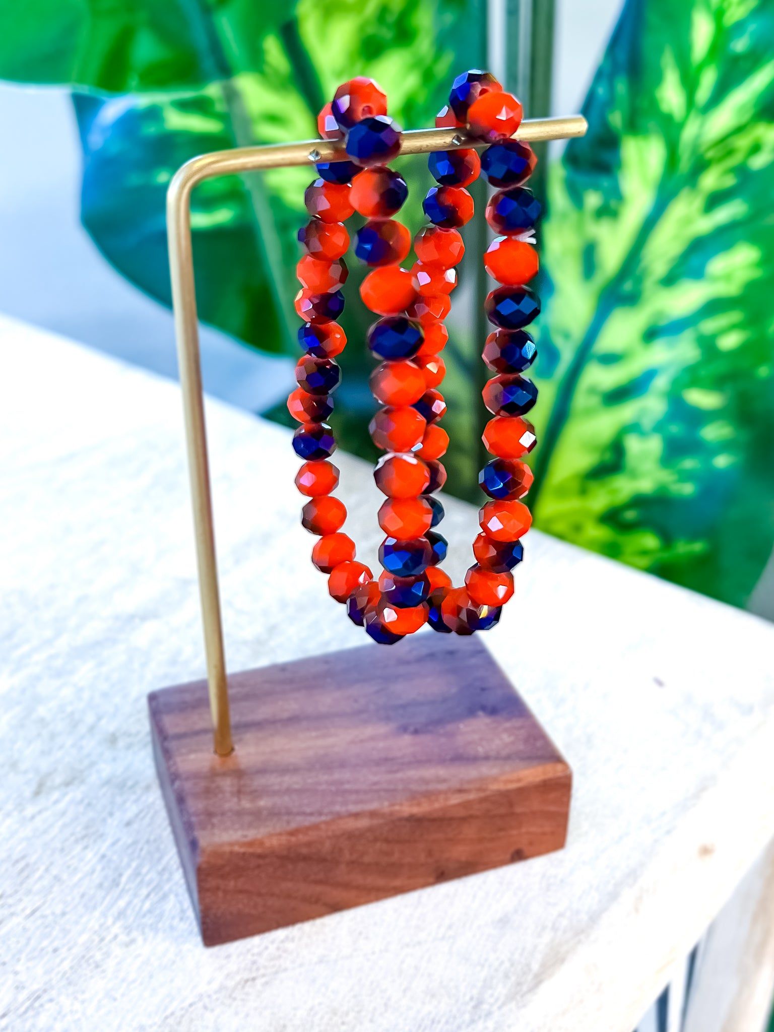 Beaded Stretch Bracelets | Orange sold by ZZs