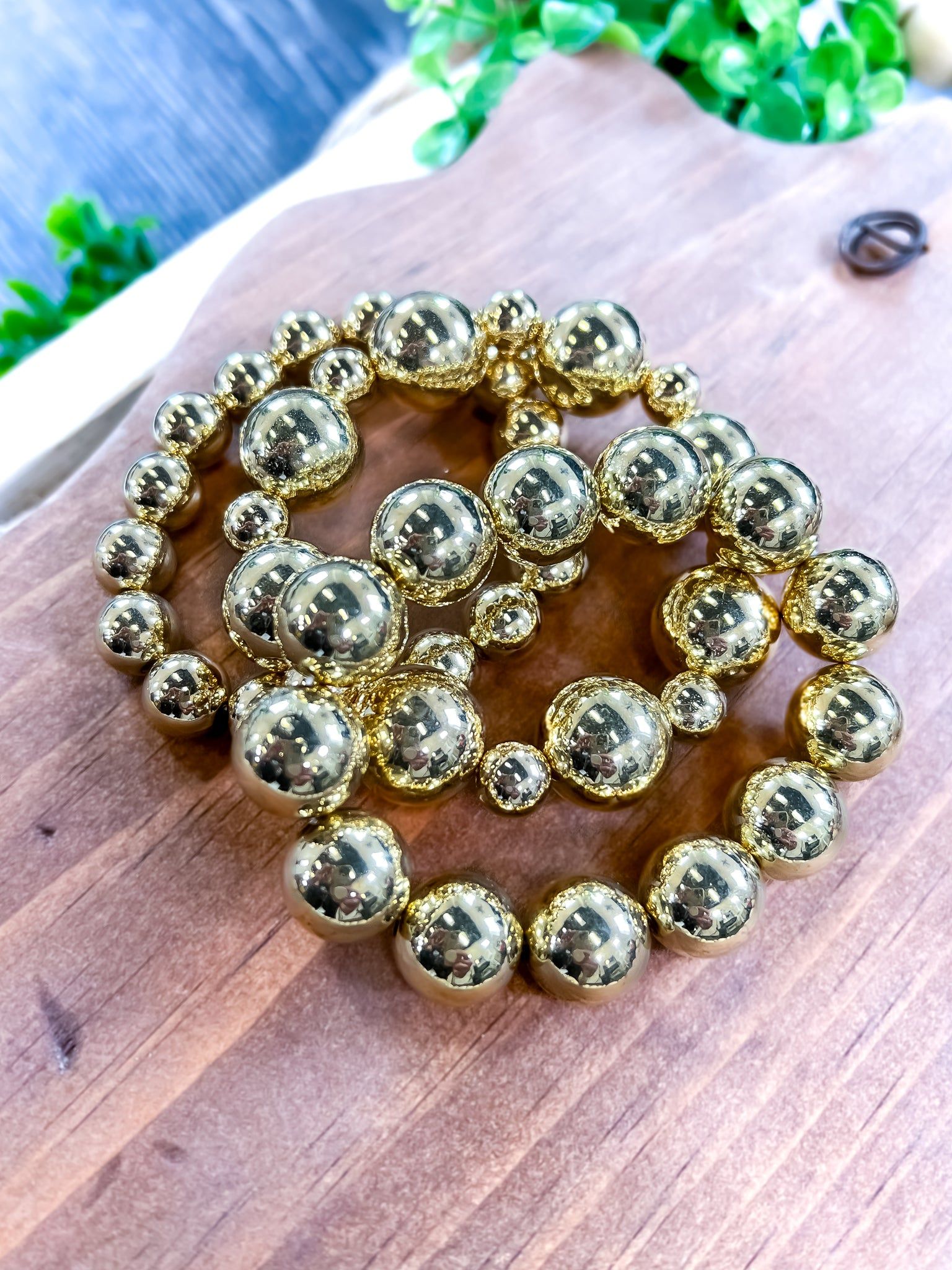 Pearl Stretch Bracelets | Gold sold by ZZs product image thumbnail 3