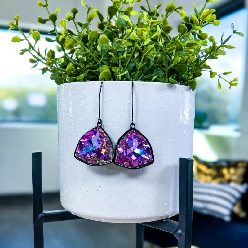 Lavender Geo Earrings sold by ZZs