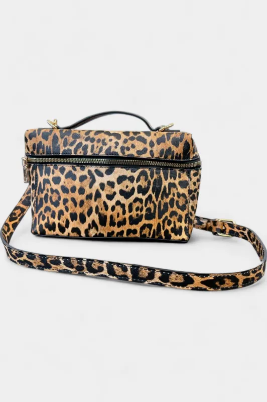 Leopard Box Crossbody Hand Bag sold by ZZs